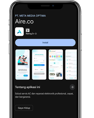 Aire App Mockup