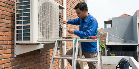 Bongkar Outdoor AC 1.5 - 2 PK