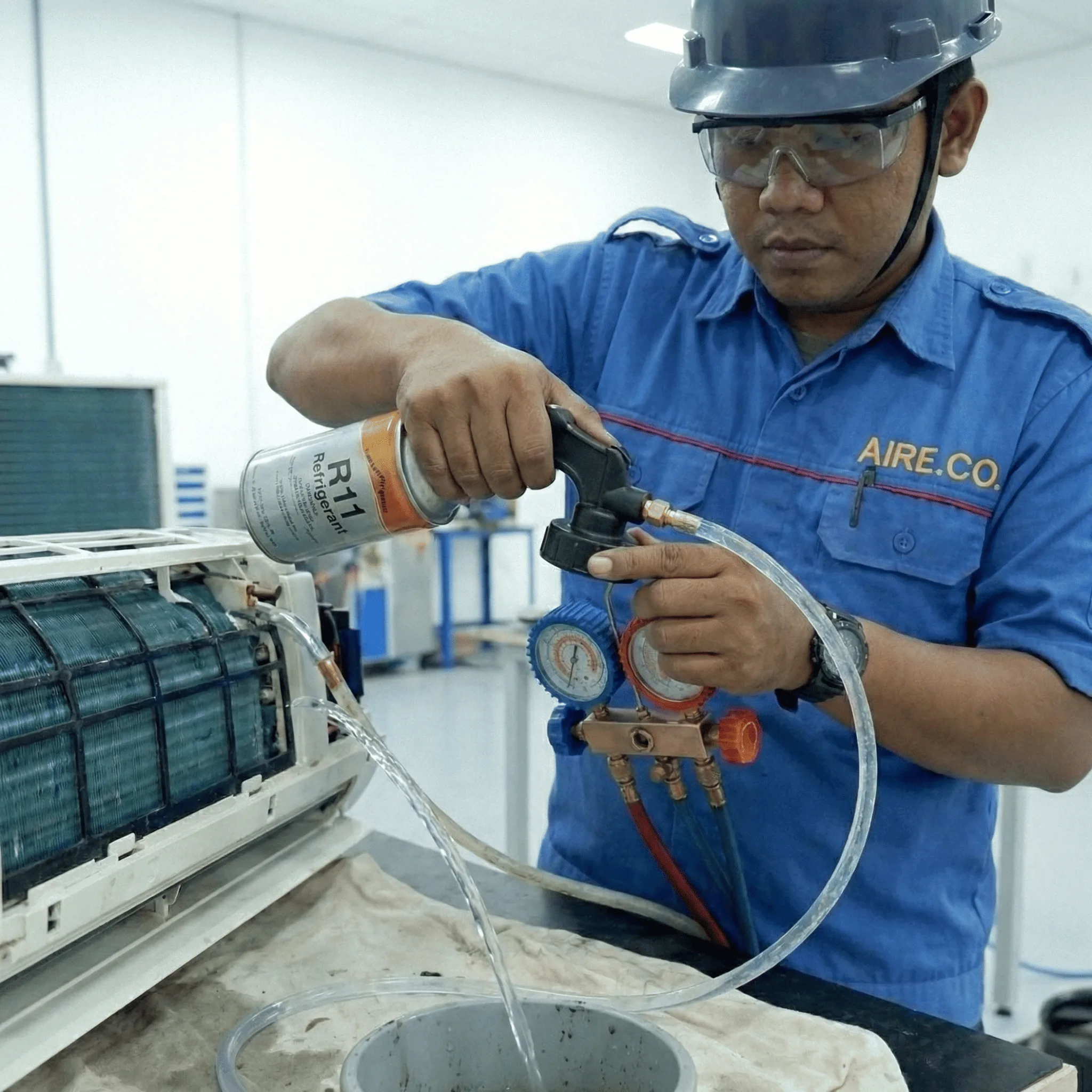 Flushing Refrigent R11